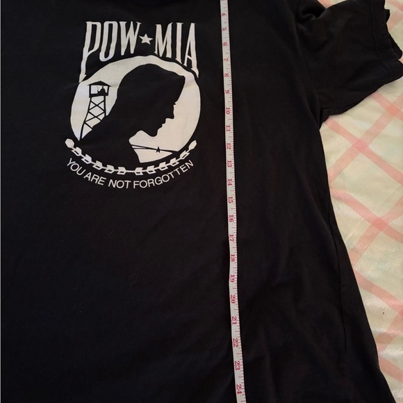 Rothco Black T-Shirt POW MIA men’s size XL - Picture 3 of 5